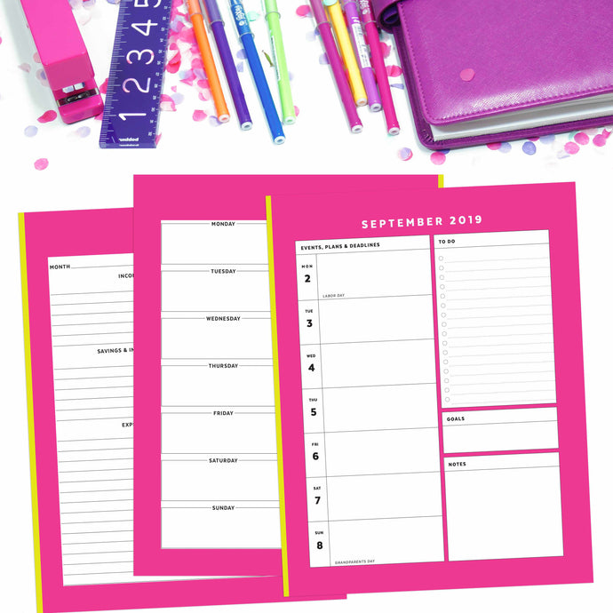 Limited Edition September 2019 Planners