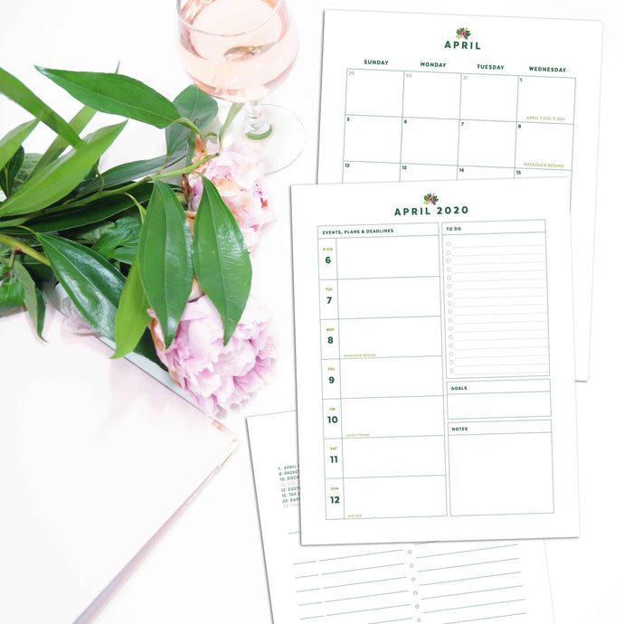 Limited Edition April 2020 Planners