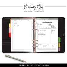 Load image into Gallery viewer, Meeting Planner Pages-Confetti Saturday