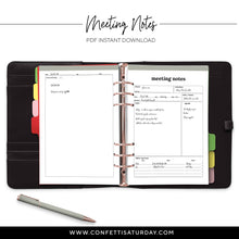 Load image into Gallery viewer, Meeting Planner Pages-Confetti Saturday
