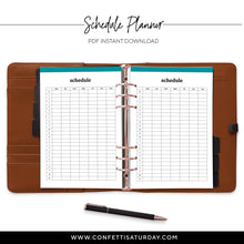 Load image into Gallery viewer, Schedule Planner Pages-Confetti Saturday