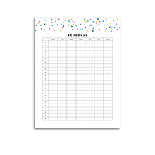 Load image into Gallery viewer, Printable-Schedule Planner 24/7 | Signature Confetti-Rings and Disc Planner-Confetti Saturday