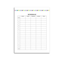 Load image into Gallery viewer, Schedule Planner, Work Week | Signature Stripe
