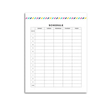 Load image into Gallery viewer, Schedule Planner, Work Week | Signature Stripe
