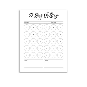 30 Day Challenge Planner | City