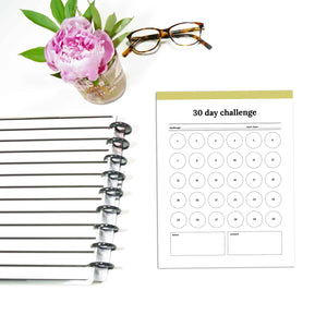 30 Day Challenge Planner | Classic