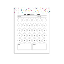 Load image into Gallery viewer, 30 Day Challenge Planner | Signature Confetti