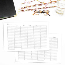 Load image into Gallery viewer, Fold Out Yearly Planner, Undated | City