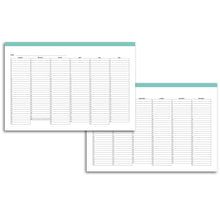 Load image into Gallery viewer, Fold Out Yearly Planner, Undated | Classic-Rings and Disc Planner-Confetti Saturday