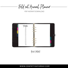 Load image into Gallery viewer, Fold Out Yearly Planner, Undated | City