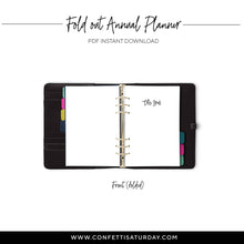Load image into Gallery viewer, Fold Out Yearly Planner, Undated | City