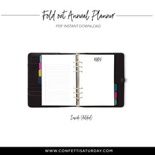 Load image into Gallery viewer, Fold Out Yearly Planner, Undated | City