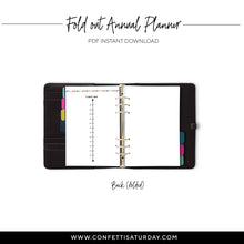 Load image into Gallery viewer, Fold Out Yearly Planner, Undated | Signature Stripe