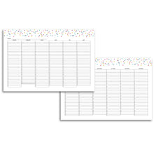 Load image into Gallery viewer, Fold Out Yearly Planner, Undated | Signature Confetti