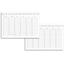 Load image into Gallery viewer, Fold Out Yearly Planner, Undated | Signature Stripe