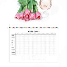 Load image into Gallery viewer, Yearly Mood Chart Planner Page | Signature Stripe