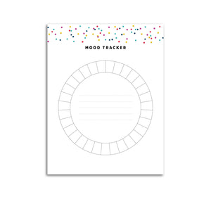 Monthly Mood Tracker Planner Page | Signature Confetti