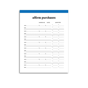 Affirm Purchase Tracker | Classic-Rings and Disc Planner-Confetti Saturday