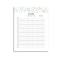 Load image into Gallery viewer, Printable-Affirm Purchase Tracker | Signature Confetti-Rings and Disc Planner-Confetti Saturday