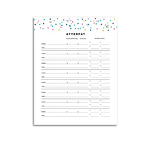 Load image into Gallery viewer, Printable-Afterpay Tracker | Signature Confetti-Rings and Disc Planner-Confetti Saturday
