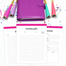 Load image into Gallery viewer, Birthday Party Planner | Classic-Rings and Disc Planner-Confetti Saturday
