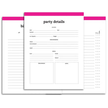 Load image into Gallery viewer, Birthday Party Planner | Classic-Rings and Disc Planner-Confetti Saturday