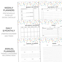 Load image into Gallery viewer, Blog Planner | Signature Confetti