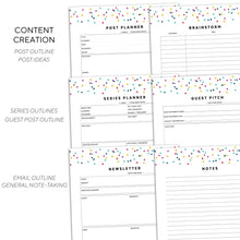 Load image into Gallery viewer, Blog Planner | Signature Confetti
