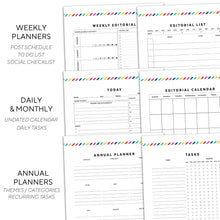Load image into Gallery viewer, Blog Planner | Signature Stripe