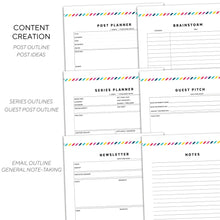 Load image into Gallery viewer, Blog Planner | Signature Stripe