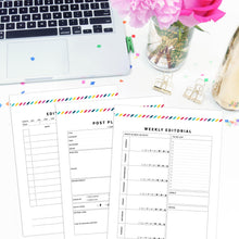 Load image into Gallery viewer, Blog Planner | Signature Stripe