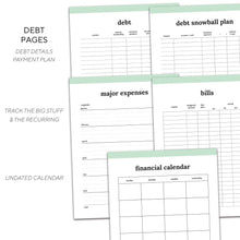 Load image into Gallery viewer, Budget Planner | Classic-Rings and Disc Planner-Confetti Saturday