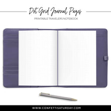 Load image into Gallery viewer, Bullet Journal Dot Grid Travelers Notebook-Confetti Saturday