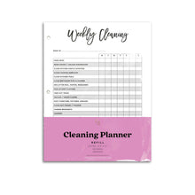 Load image into Gallery viewer, printed cleaning planner inserts