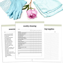 Load image into Gallery viewer, printable cleaning planner