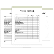 Load image into Gallery viewer, printable cleaning planner