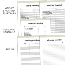 Load image into Gallery viewer, printable cleaning planner
