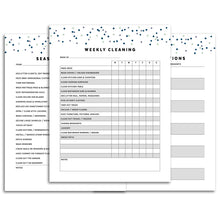 Load image into Gallery viewer, cleaning planner pages