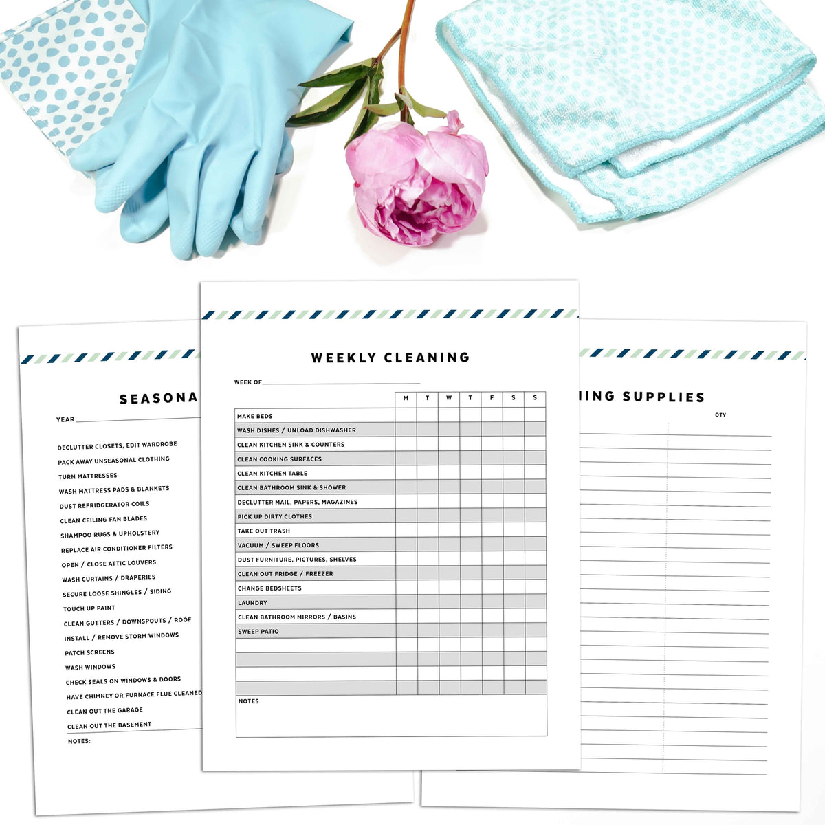 Clean Mama Quick Clean Checklist Notepad