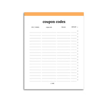 Load image into Gallery viewer, Coupon Code Tracker | Classic-Rings and Disc Planner-Confetti Saturday