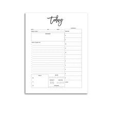 Load image into Gallery viewer, daily planner Confetti Saturday A La Carte, A4, A5, A6 Rings, Arc, B5, Big Happy Planner, Black and White, Circa, City, Classic Happy Planner, Daily, Discs, Filofax, Half Sheet, Happy Planner, Inserts, Junior Discs, Large Discs, Letter, Mini Binder, Mini Happy Planner, Pages, Personal, Planner Pages, Planner Refill Pages, Pocket Rings, Printable, Printed, Refill, Rings, To Do List, Tul, Undated