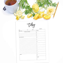 Load image into Gallery viewer, daily planner Confetti Saturday A La Carte, A4, A5, A6 Rings, Arc, B5, Big Happy Planner, Black and White, Circa, City, Classic Happy Planner, Daily, Discs, Filofax, Half Sheet, Happy Planner, Inserts, Junior Discs, Large Discs, Letter, Mini Binder, Mini Happy Planner, Pages, Personal, Planner Pages, Planner Refill Pages, Pocket Rings, Printable, Printed, Refill, Rings, To Do List, Tul, Undated
