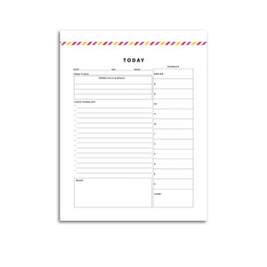 Daily Planner Summary | Signature Stripe