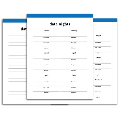 date night printable pages