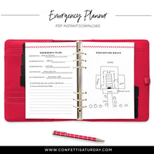 Load image into Gallery viewer, Emergency Preparedness Binder-Confetti Saturday