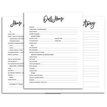 Load image into Gallery viewer, House Sitter Planner | City