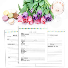Load image into Gallery viewer, House Sitter Planner | Signature Stripe