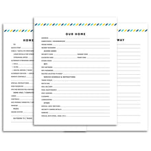 Load image into Gallery viewer, House Sitter Planner | Signature Stripe