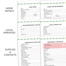 Load image into Gallery viewer, House Sitter Planner | Signature Stripe
