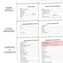 Load image into Gallery viewer, House Sitter Planner | Signature Stripe